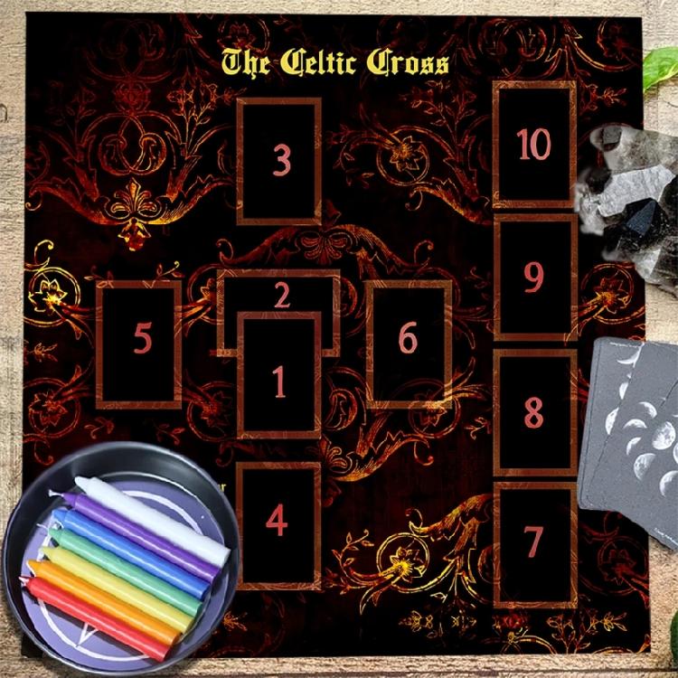Reading Card Astrologys Tablecloth Altars Cloth Square Divinations Cards Table Cloth Witchcrafts Deck Cloth Enduring