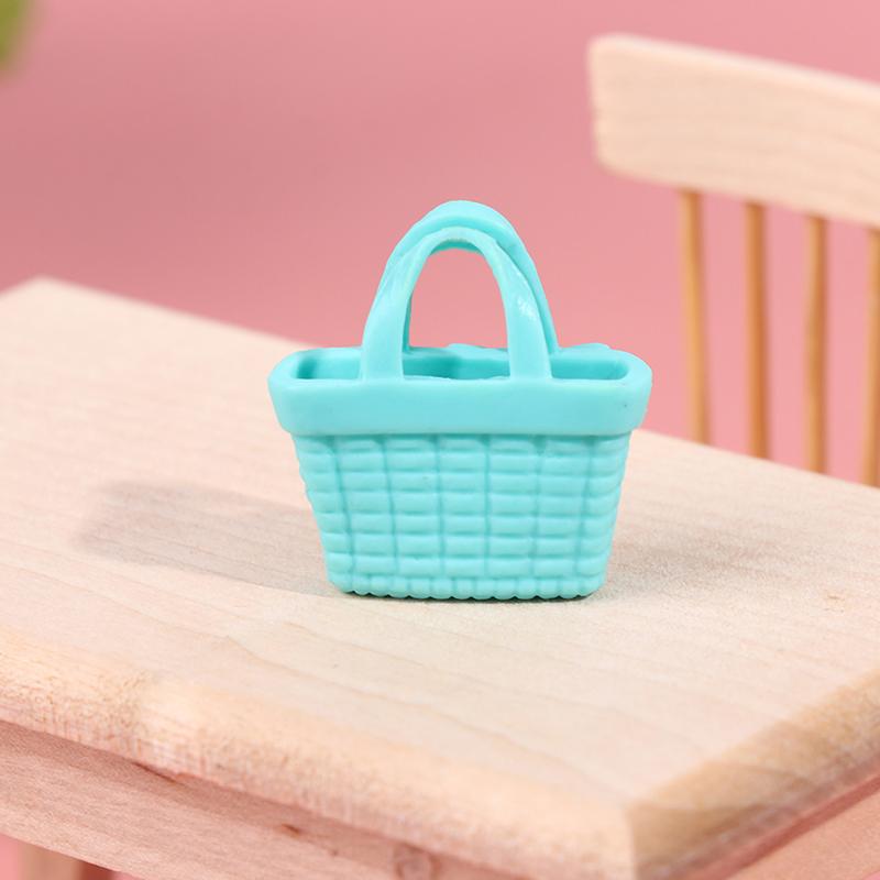 1:6 1:12 Dollhouse Miniature Bag Backpack Shoulder Bag Shopping Purse Handbag Bucket Bag Doll Decor Adjustable Shoulder Straps