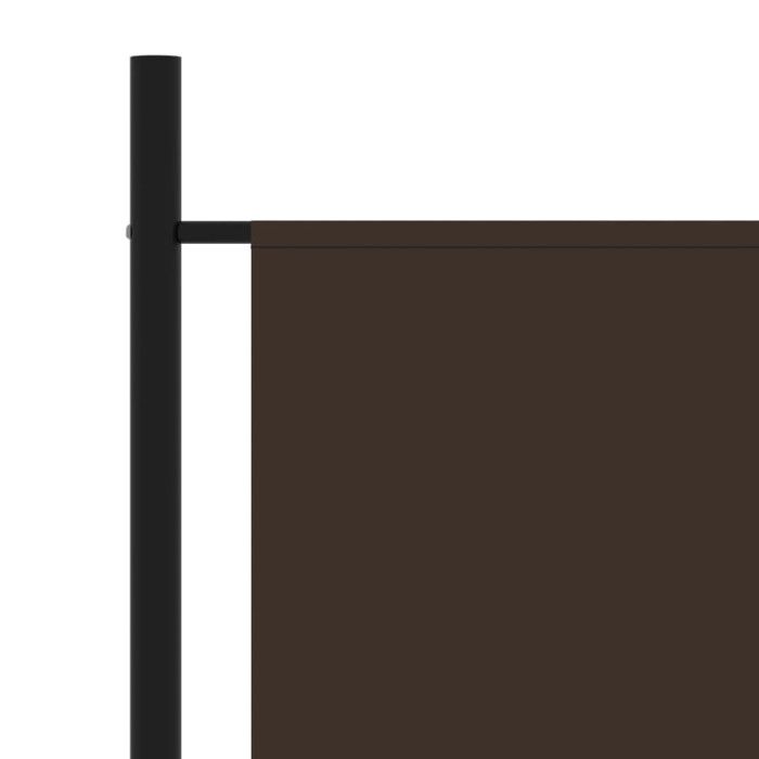 VidaXL Room Divider 3 Panels Brown 260x180 Cm