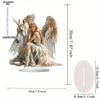 Angel and Horse, Ponytail Home Tabletop Decorations, Home and Office Desktop Decoration, Unique Gift for Nature Enthusiasts, Nurseries, Home Desk Liv