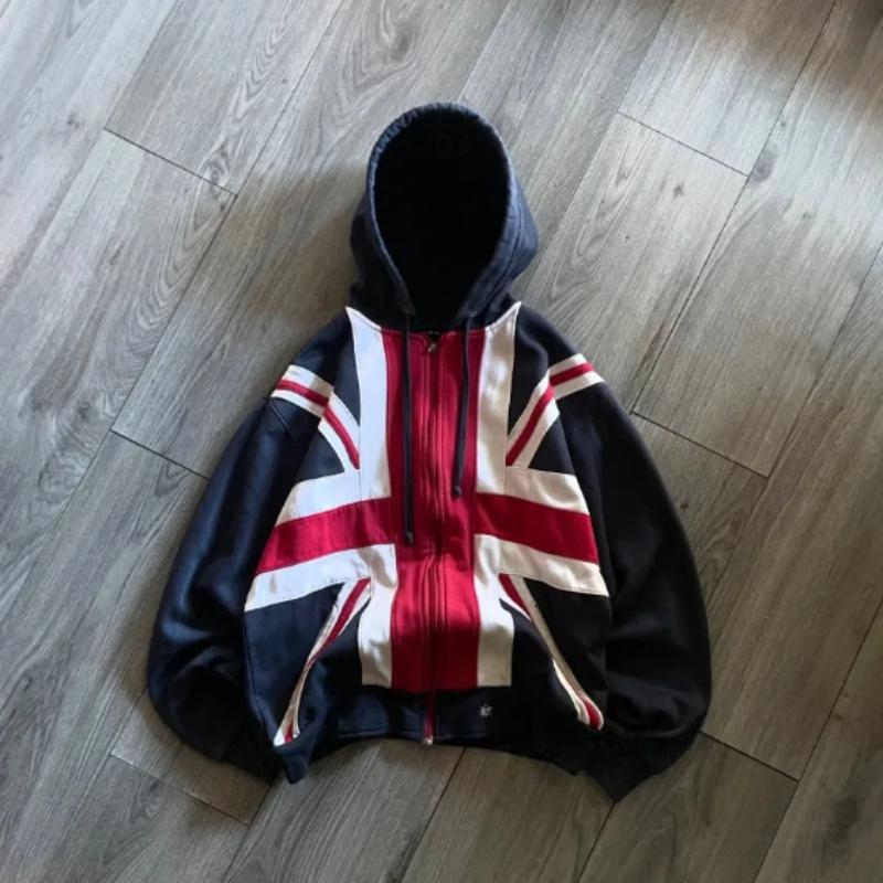 Top Sportivo Casual Semplice a Manica Lunga Ricamato Primavera e Autunno Stile Europeo e Americano Collo Rialzato Ampio