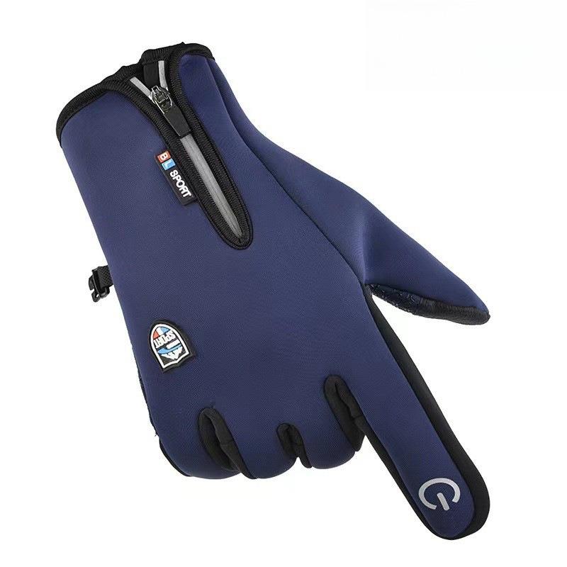 Cycling Gloves Winter Warmth Men's Touch Screen Velvet Outdoor Sports Skiing Waterproof and Non-slip Wind Riding Motorcycle