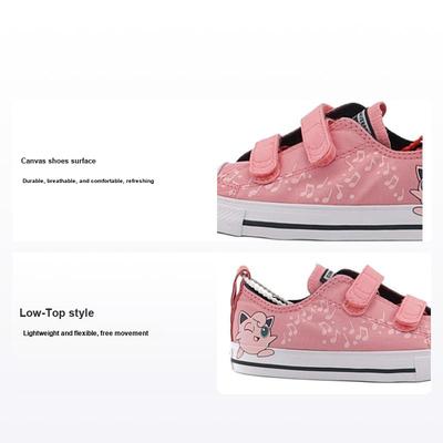 Pokemon x Chuck Taylor All Star Easy-On Low TD Jigglypuff Buty Niemowlęce Różowe Różowy O świcie Białe A01232C