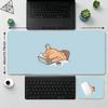 Cute Lazy Orange Cat Mouse Pad Large Computer Office Game Table Mat Rubber Anti-slip Stitched Keyboard Mats 90x40 XXL Desk Pads