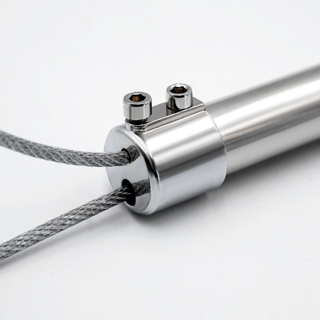 60cm Stainless Steel Pig Dog Cather Pole Catching Lasso Pig Catcher Pole Wire Rope Animal Catch Pole Stretchable Handle