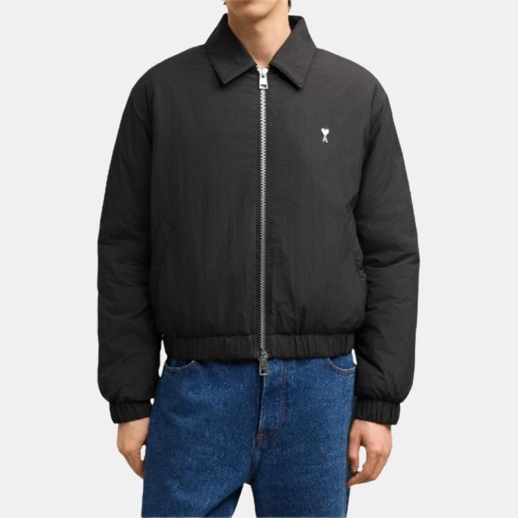 Ami Paris Ami De Coeur Zip Up Jacket HJK034PA0009-001