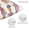 Women Strength Diversity Grace Square Pillowcase Polyester Linen Velvet Pattern Decorative Pillow Case Cushion Cover