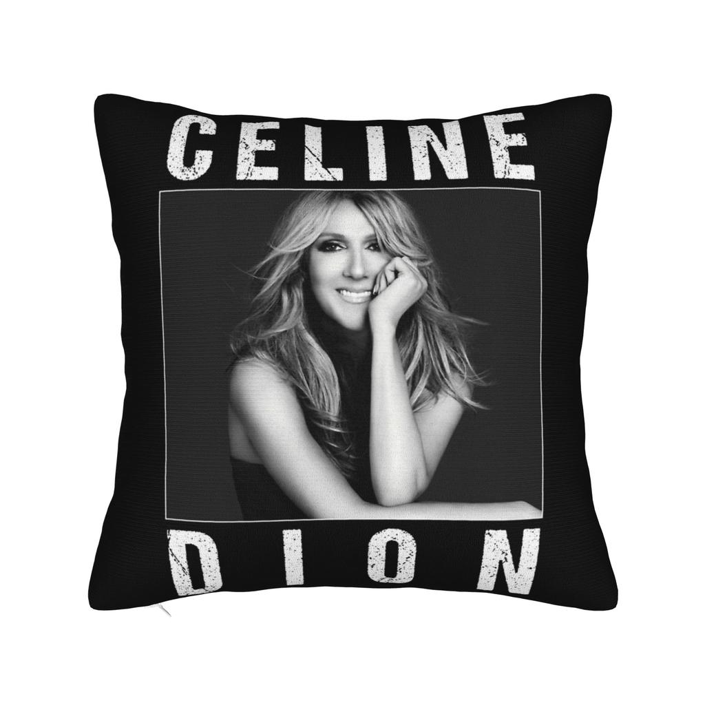 Celines Dion Pillowcase Soft Polyester Cushion Cover Decorative Throw Pillow Case Cover Home Zippered 45*45Cm