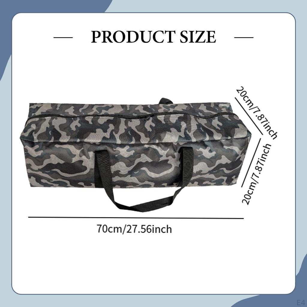 Camping Tent Pole Storage Bag Organizer Pouch Carrying for Trips Fishing