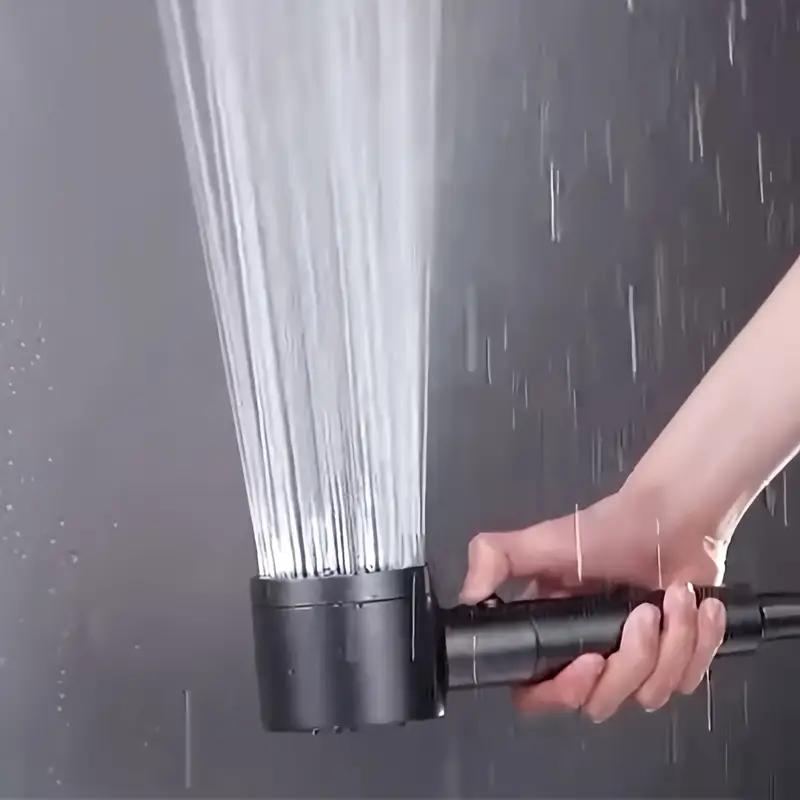 New Hollow Booster Shower Head Filter Shower Head Five-speed Adjustable Home Bathroom Water Heater Shower Drizzle