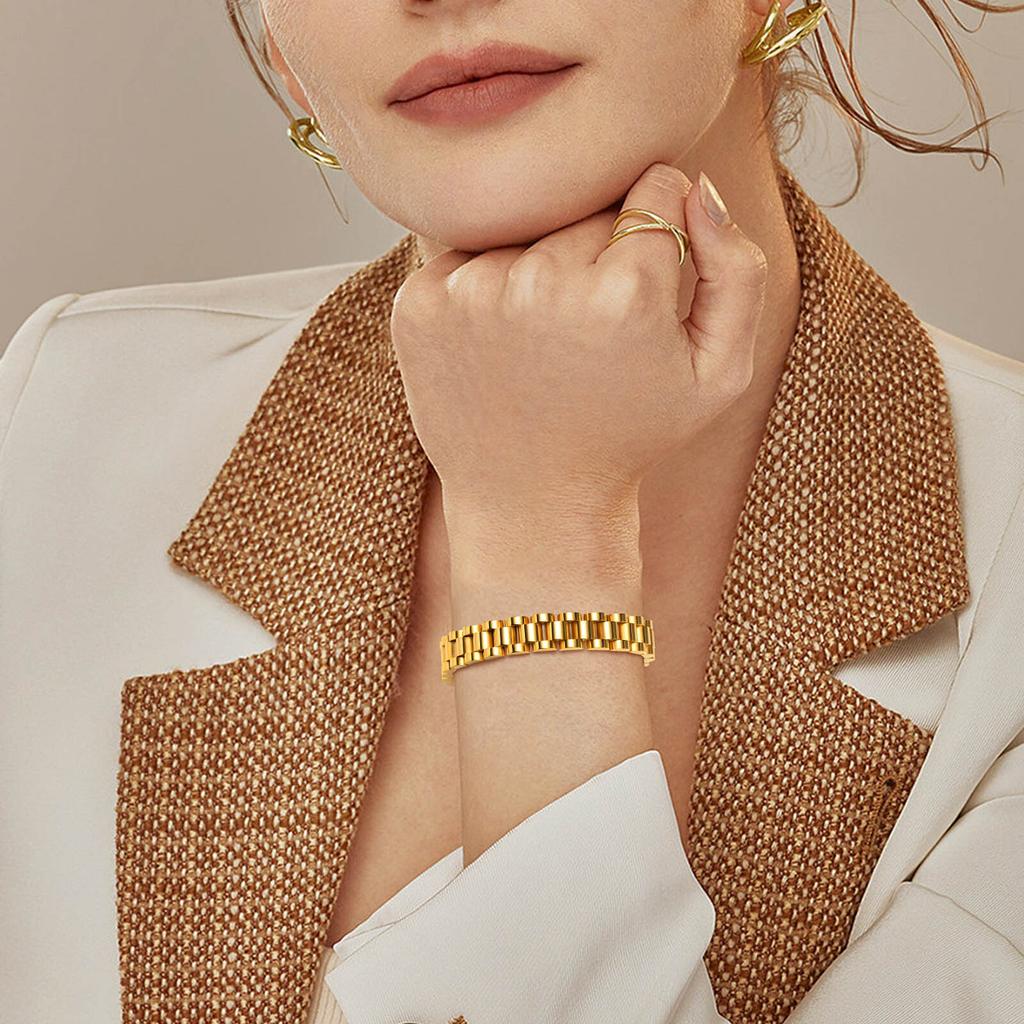 Stainless Steel Jewelry Vintage Strap Bracelet Color Suitable For Wedding Birthday Party Mom Girlfriend Valentine's Day Gift