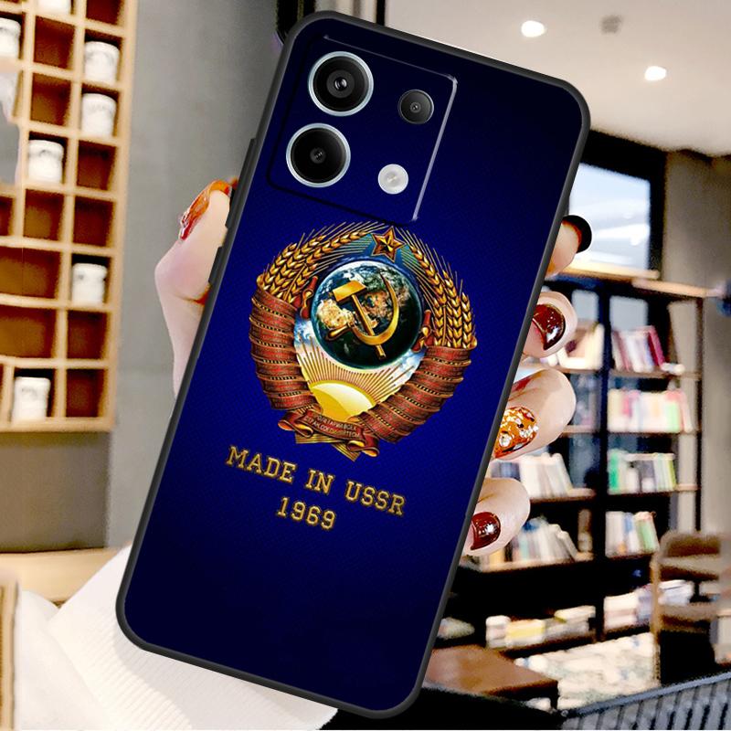 Soviet Union USSR Flag For Xiaomi Redmi Note 13 Pro 9 10 11 12 14 15 Pro Plus Case For Redmi 15 12C 13C 14C 10C 15C