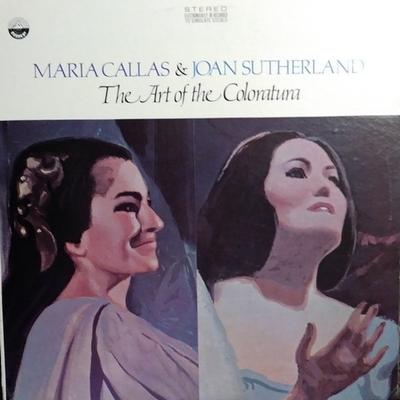 LP Record MARIA CALLAS, JOAN SUTHERLAND - Art Of The Coloratura SDBR3293 Everest 1972 US Classical Used