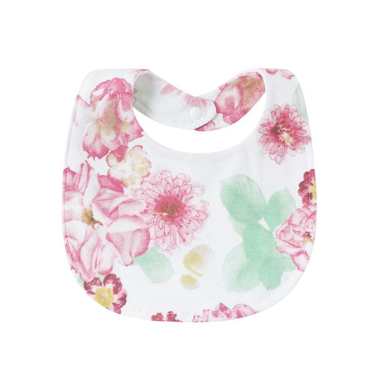Newborn Baby Bibs Pure Cotton Double Layer Drool Bibs High Absorbency Burp Cloths For Infants Toddlers Soft Skin Friendly