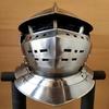 Medieval Close Armet Knight Helmet Warrior Gear Ancient Close Knight Helmet Decorative Gift for Him