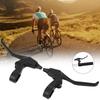 1 Pair of Mountain Bike Brake Levers, Folding Mountain Bike Extension Brake Levers, Long Handle Brake Levers (Black)