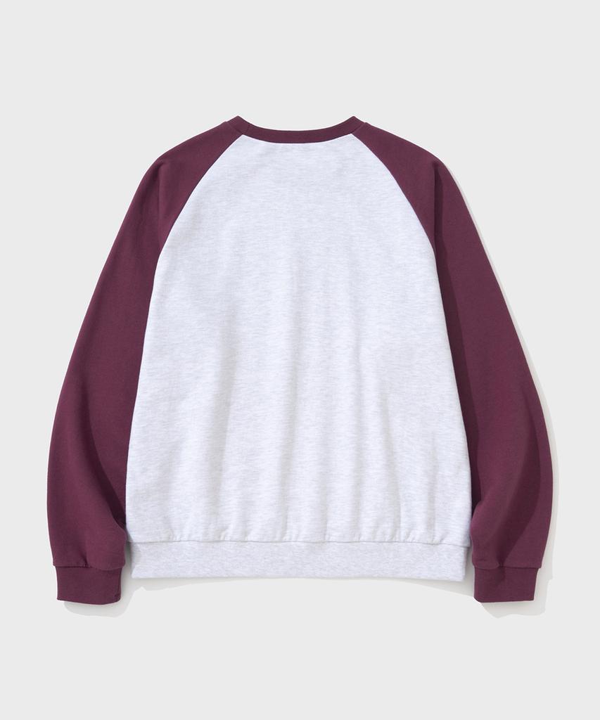 SHIRTER Brushed Reglan Sweatshirt (Burgundy)