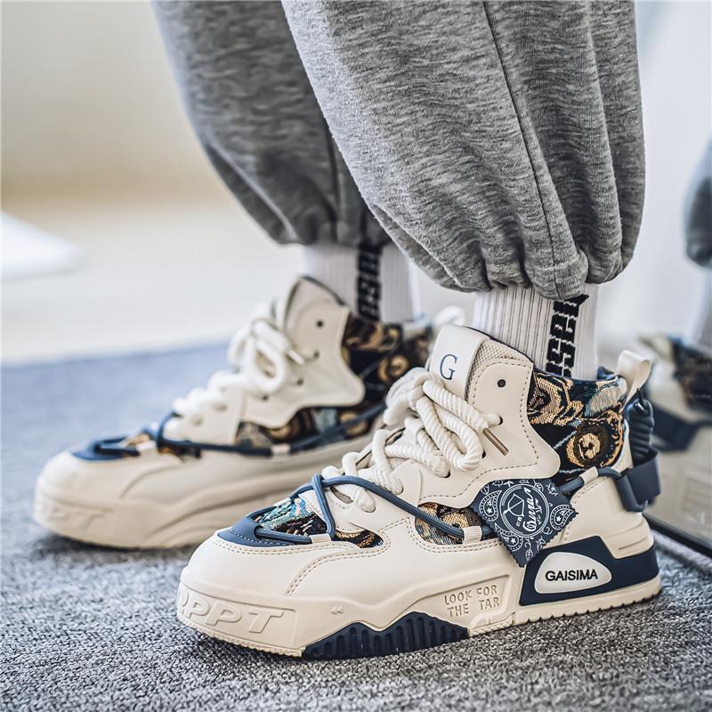 Fashion New Autumn Men's Shoes Men High Top Platform Sneakers for Men Trend Design Skateboard Shoes Sneaker Zapatillas Designer