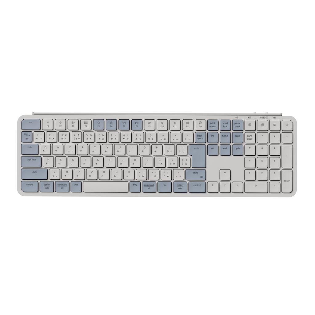 Keychron B6 Pro Wireless with Numeric ZMK Scissor Long Compatible with and Linux JIS Ultra-Slim Keyboard, Full-Size Keypad, Customization, Switches,