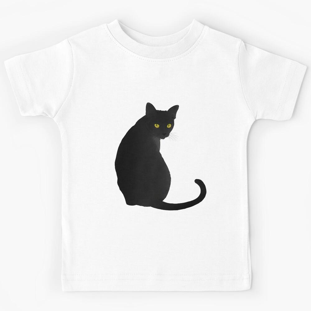 Black Cat Kids T-Shirt 150