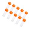 10pcs 5ml Plastic Frozen Test Tubes Vial Screw Seal Cap Pack Container with Silicone Gasket