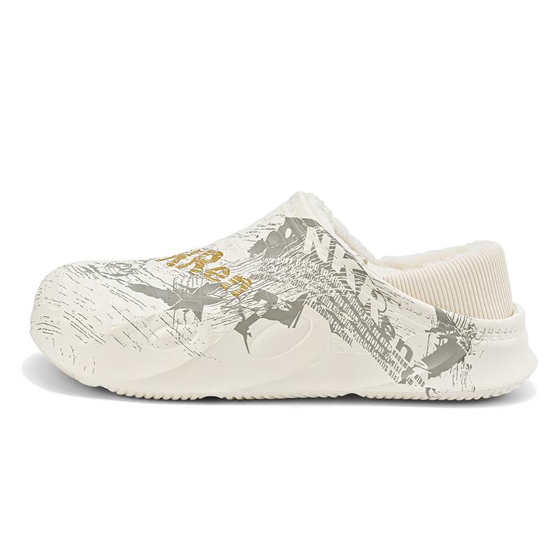 

Домашняя обувь Повседневная Платформа Уличная обувь Без застежек Рекомендуем Водонепроницаемая Эластичная Износостойкая Удобная Модная Универсальная Сохраняет тепло 46-47 белый