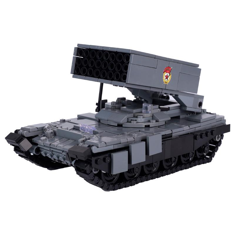 World War II Military Tank T-64A US Sherman Tank Model Assembly Building Block MOC Children's Toy Birthday Gift
