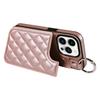Porta Anelli Carte Slot Portafoglio Custodia in Pelle per iPhone 16 Pro Max 15 14 Plus 13 12 11 SE2022 Cinturino a Mano Tasca Borsa Custodia Profumata