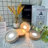 INS Wooden LED Light Base Multicolor LED Light Art Display Base DIY Rechargeable Lamp Holder  Bars