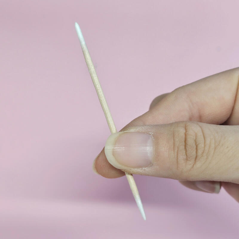 100-piece sharp slim wood sticks for crevice cleaning, extruded double-sided