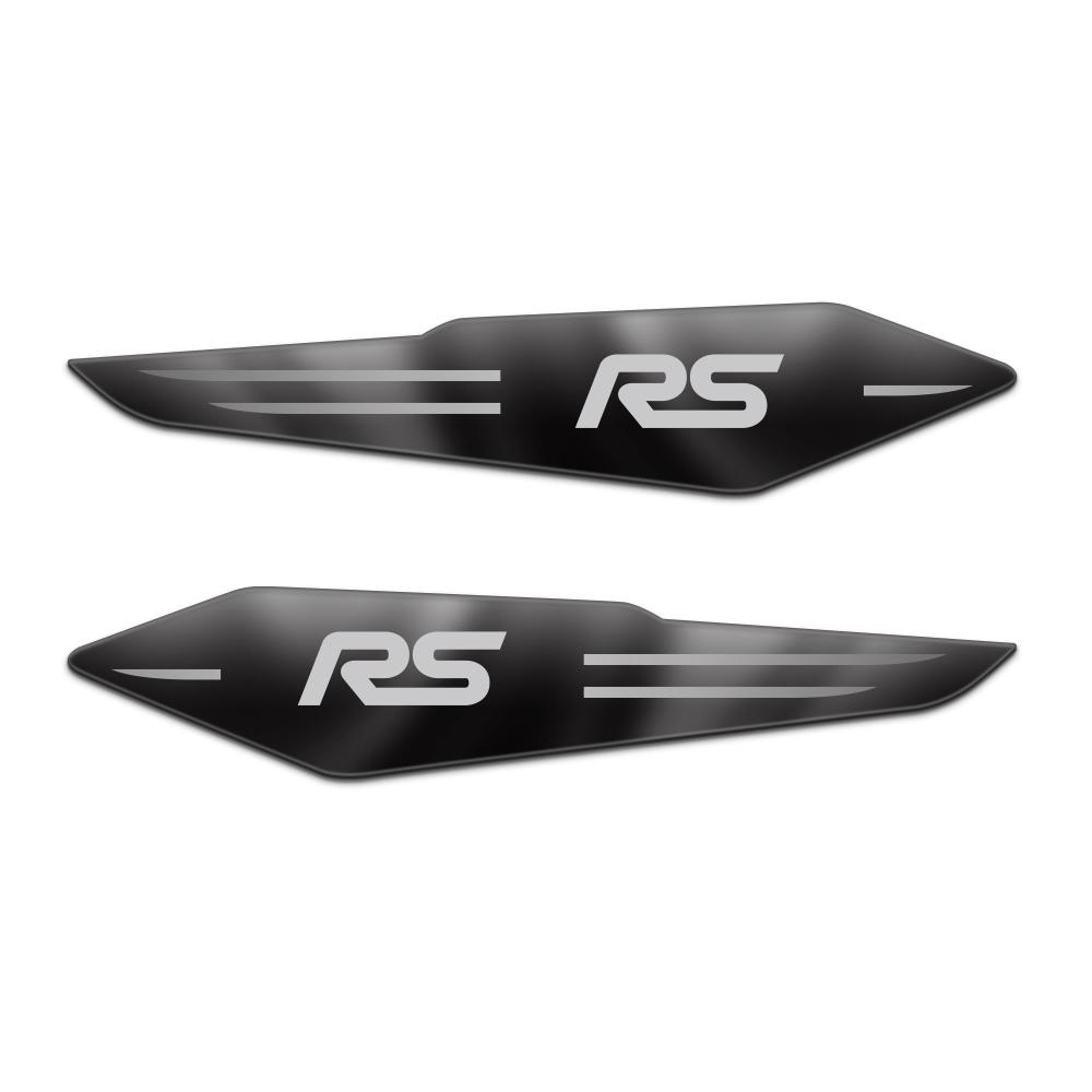 2Pc Car 3D Metal Side Wing Emblem Auto Body Fender Sticker For Ford Mondeo Edge Focus Mk7 Fiesta Transit Ecosport Mustang Ranger