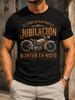 Spanish Retiret Motorcycle Distressed Classic Bike Illustration Bronze Lettering And Oldroad Unisex All TShirt