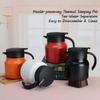 1000ml Thermal Coffee Carafe Large Capacity Insulated Water Pitcher Stainless Steel Tea Pot Leak-Proof Vacuum Insulated Carafe
