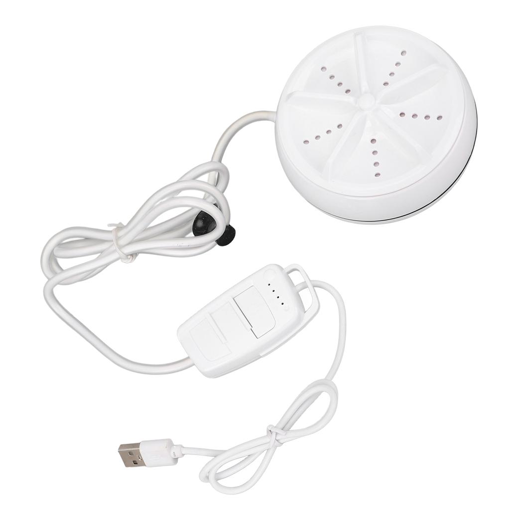 Ultraschallwaschmaschine USB Tragbare Turbinenreinigung 4 Stufen Fernbedienung Weiß