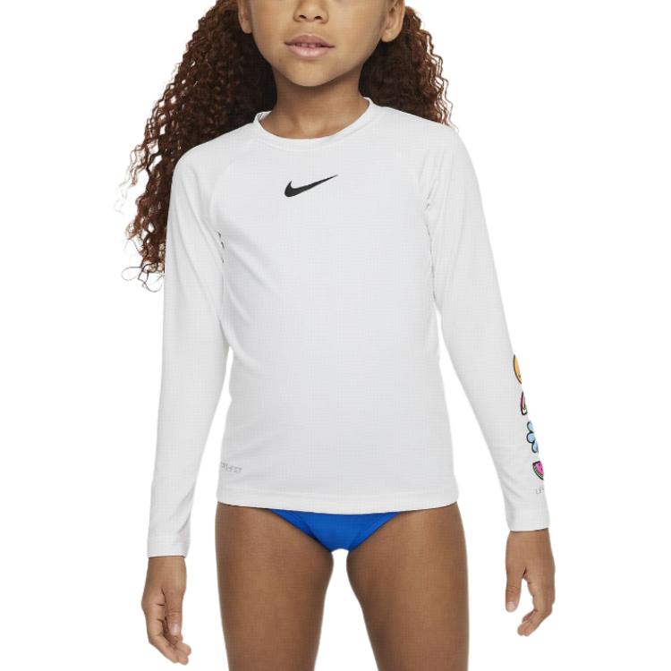 New Nike T Shirt White/Black Children Aged 3 7 Years Old FZ6478-100