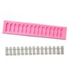 1pc* Garden Fence Shape Silicone Fondant Cake Molds Chocolate Baking Clay Decor Tool Suitable Home Kitchen Baking Supplies