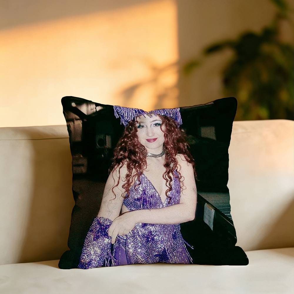 Popular Singer CChappell Roan Pillow Case Square DoubleSided Sofa Cushion Cover Bedroom Bedside Pillow