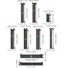 5Pcs 4-36 0-50 Aquarium Number Sticky Dual Scale Stick-on Thermometer  Aquarium