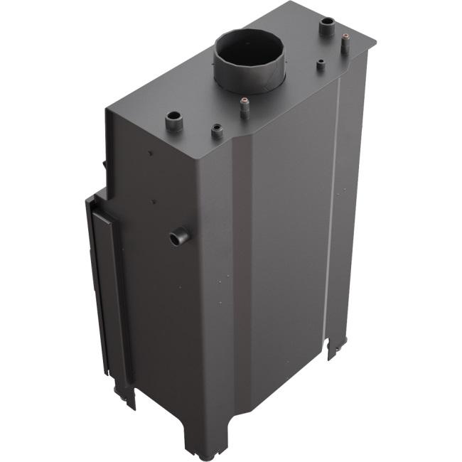 Water heating fireplace KRATKI MBM 12 kW Ø 180 self closing door