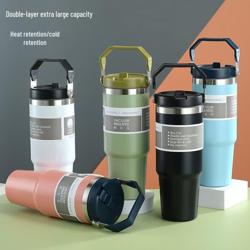 Kapbotton Large Capacity 304 Stainless Steel Insulated Straw Tumbler