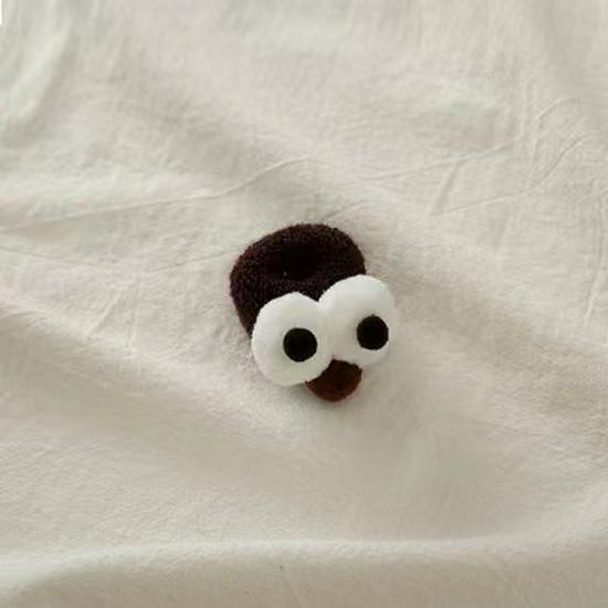 Autumn Winter Cute Big Eyes Ponytail Hair Tie - Candy Color High Elastic Hair Ring Accessory
