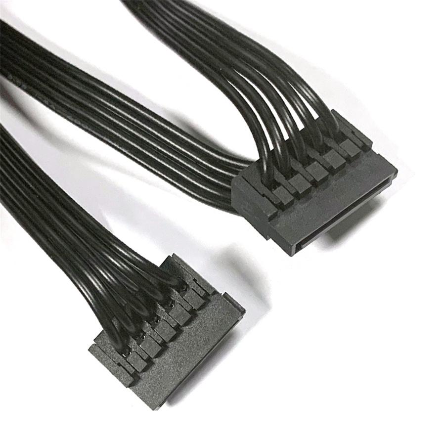 PC Server 4pin IDE Molex 1 To 5 SATA 15pin Splitter Hard Drive HDD SSD Power Supply Cable Cord 18AWG