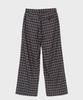 PREF Brown Tratan Check Elastic Waist Trouser