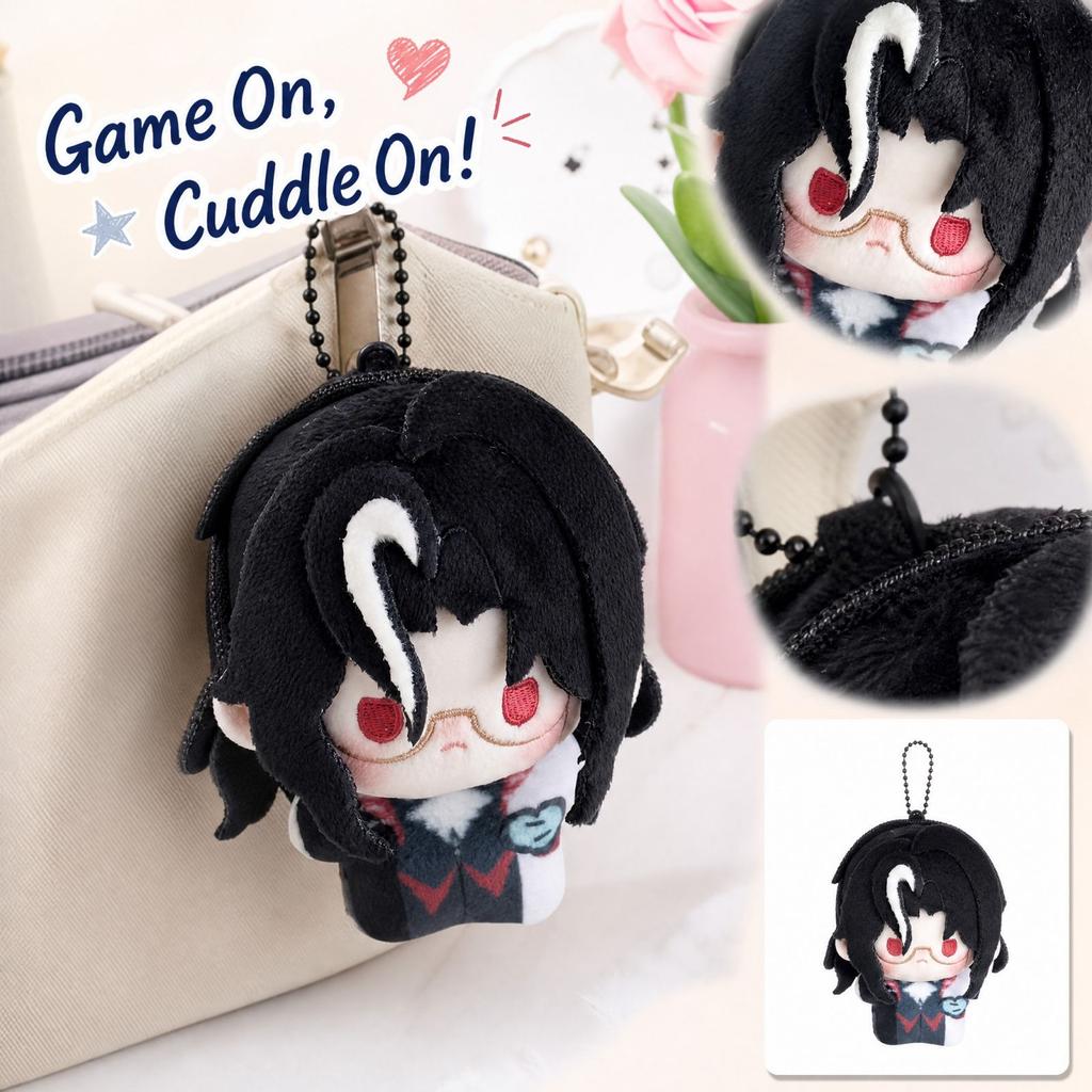 Soft Plush Keychain Charm, Cute Collectible Plush Pendant for Bags and Backpacks