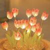 Artificial Tulip Flower Night Light LED Night Lamp Table Lamp Artificial Flower Lamp for Bedroom Decor Christmas Gifts