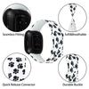 Pattern Printing Design Silicone Watch Band Strap Replacement Size S for Fitbit Versa 3