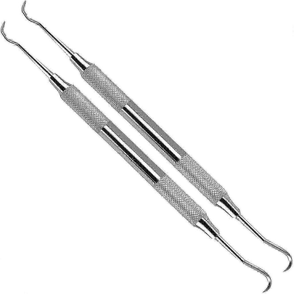 Double-Ended Tartar Removal Tool by 2X Professional - Pack of 2 for Efficient Dental Cleaning