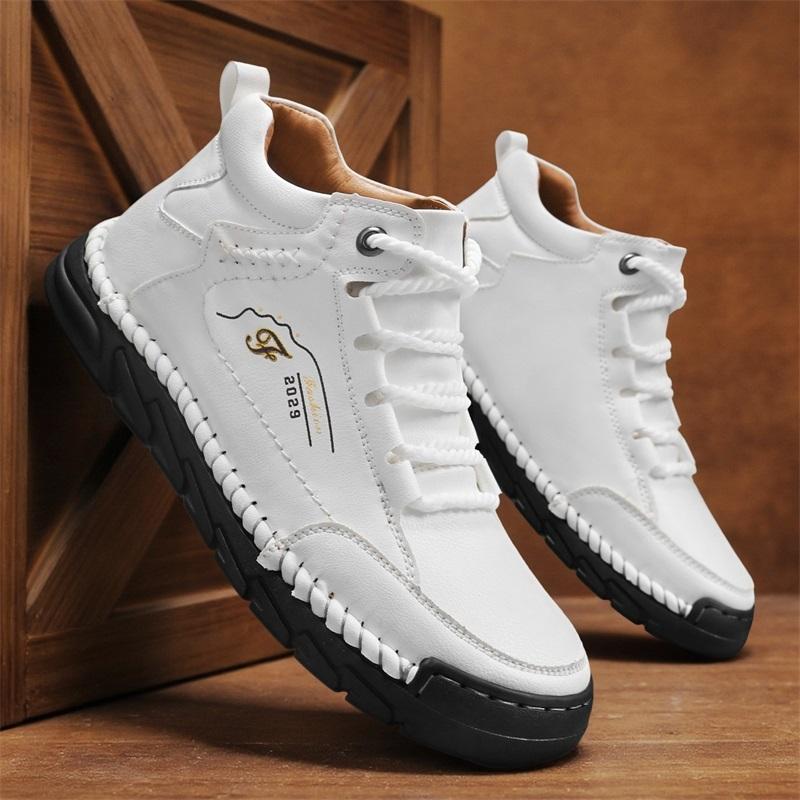 39-48 Spring/fall Mens Hip-top Leather Boots Men Boots Leather Casual Leather Shoes Men Ankle Boots
