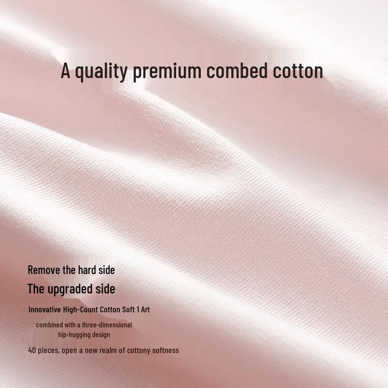 Langsana Women's Low-Waist Pure Cotton Antibacterial Maternity Underwear