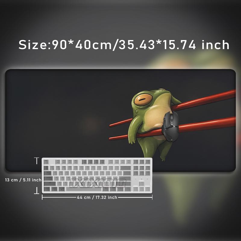 Frog Mouse Pad Gaming XL New Computer Large Mousepad XXL Mechanical Keyboard Pad Carpet Office Natural Rubber Laptop Table Mat
